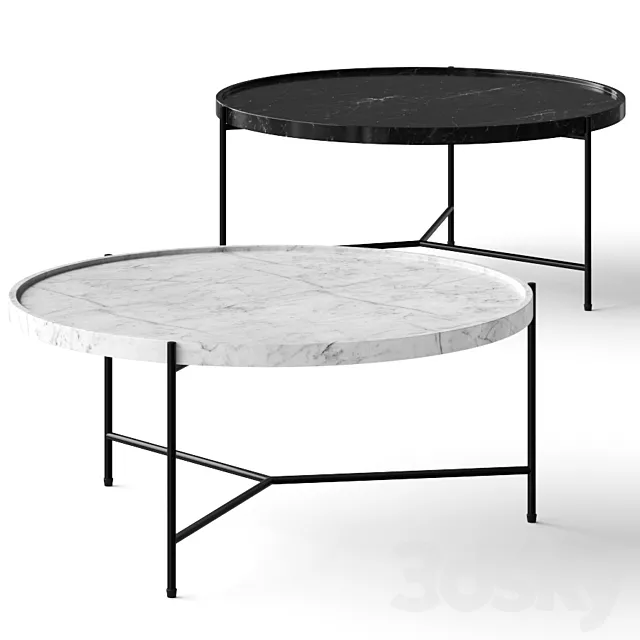 Croft House Marquina Coffee Tables 3D Model