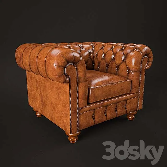 Cromwell Chesterfield Chair 3DModel
