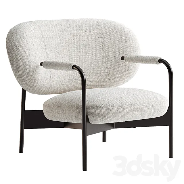 Cross lounge chair 3D Model