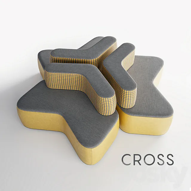 CROSS Sofa by Diemme 3D Model