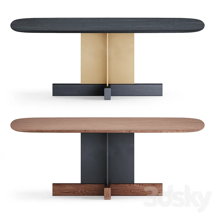 Cross Table by Bonaldo 3D Model Free