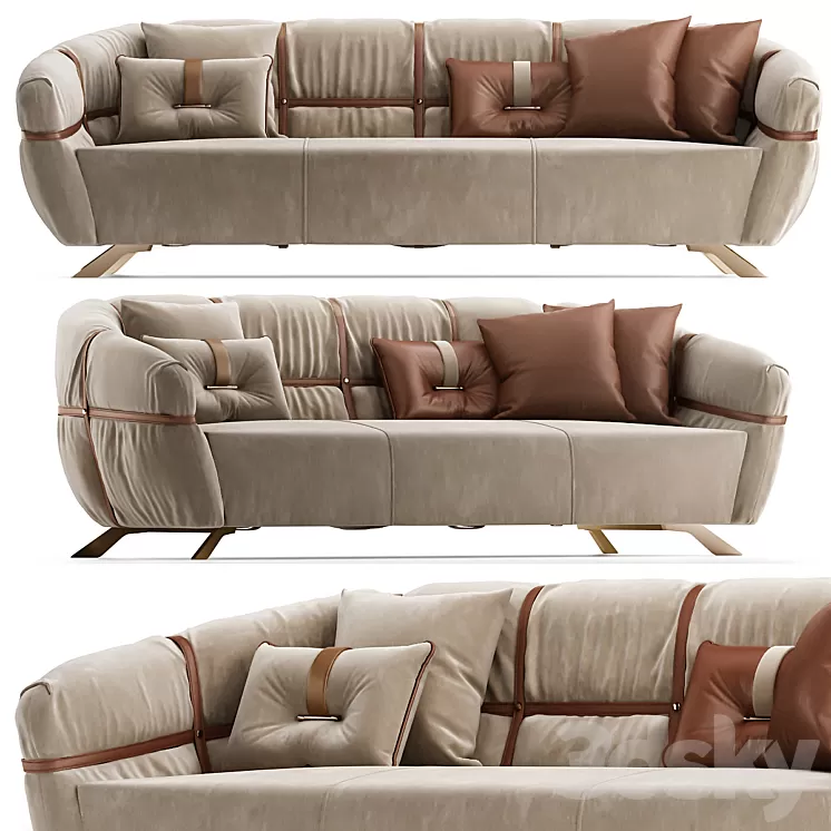 Crossover Sofa Gamma & Dandy 3D Model