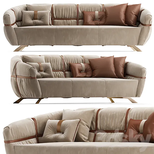 Crossover Sofa Gamma & Dandy 3DModel