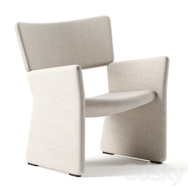 CROWN EASY CHAIR by Massproduction 3D Model Free