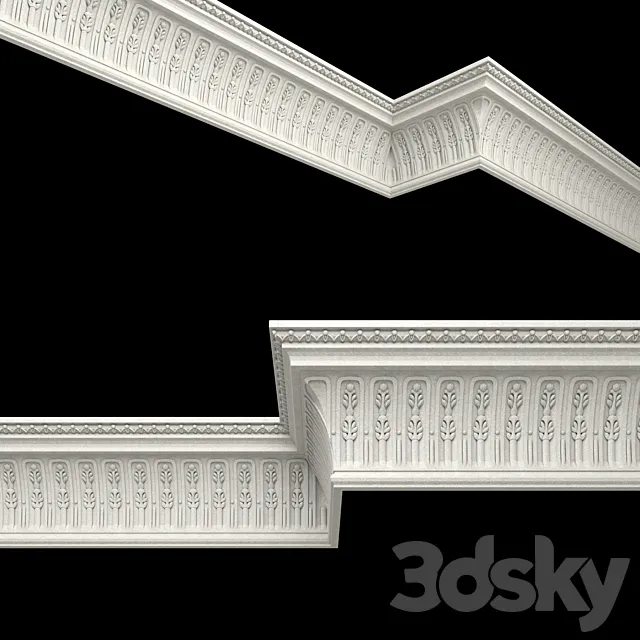 Crown_molding_08 3D Model