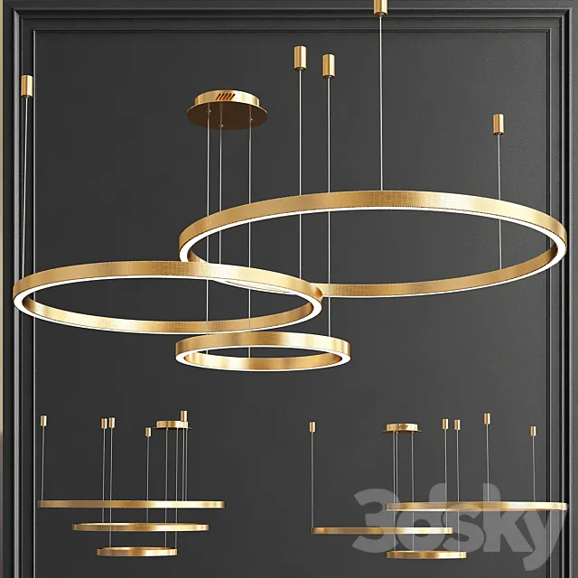 Cruise ring chandelier 3DModel