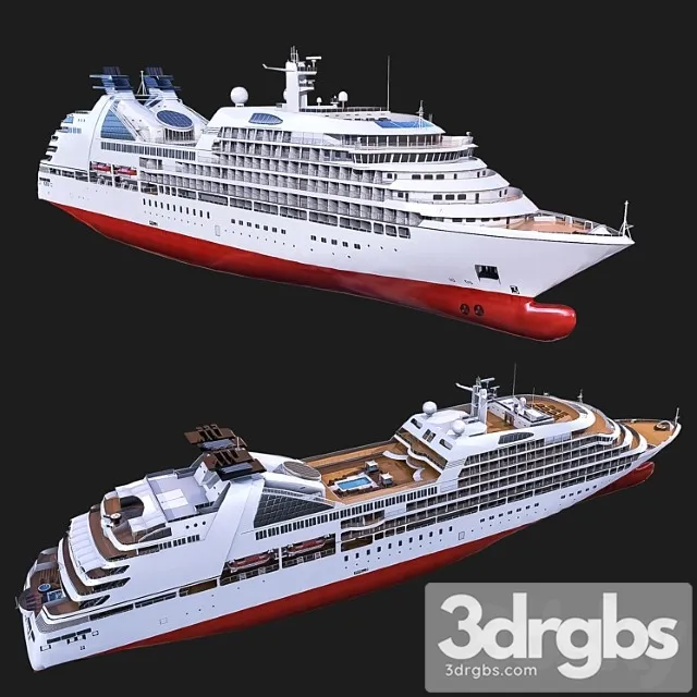Cruise ship 3D Model Free