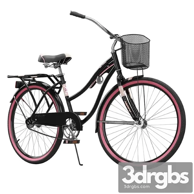 Cruiser bike with basket 3D Model Free