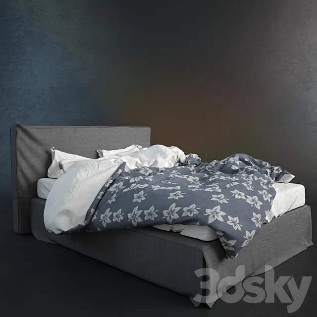 Crushed bed 3D Model
