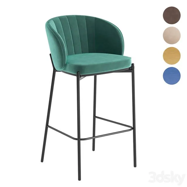 Cruz barstool 3D Model