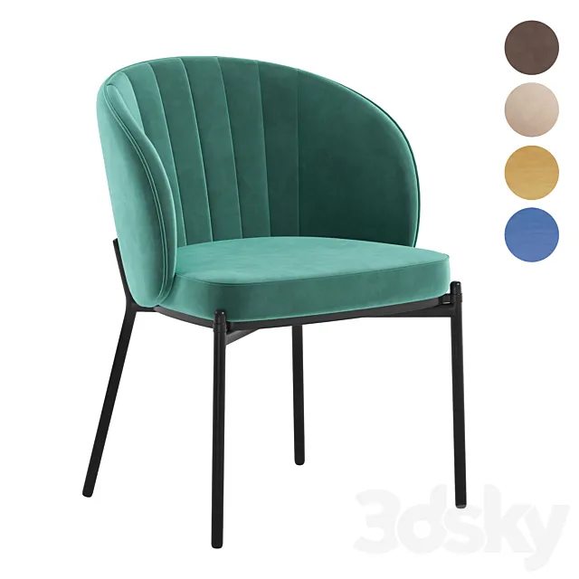 Cruz shell chair 3D Model