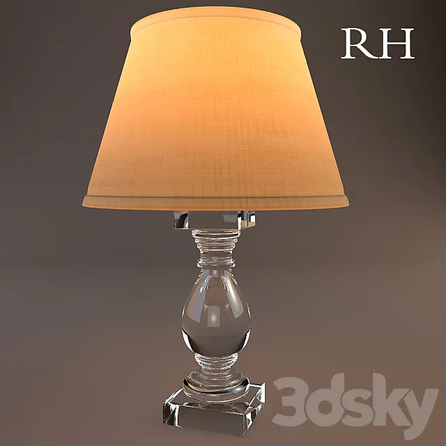 Crystal Banister Table Lamp 3DModel