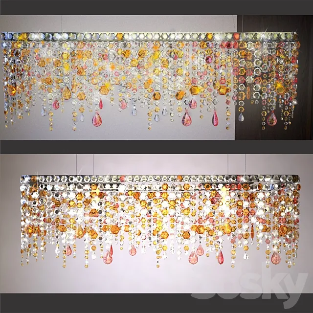 Crystal chandelier 3D Model