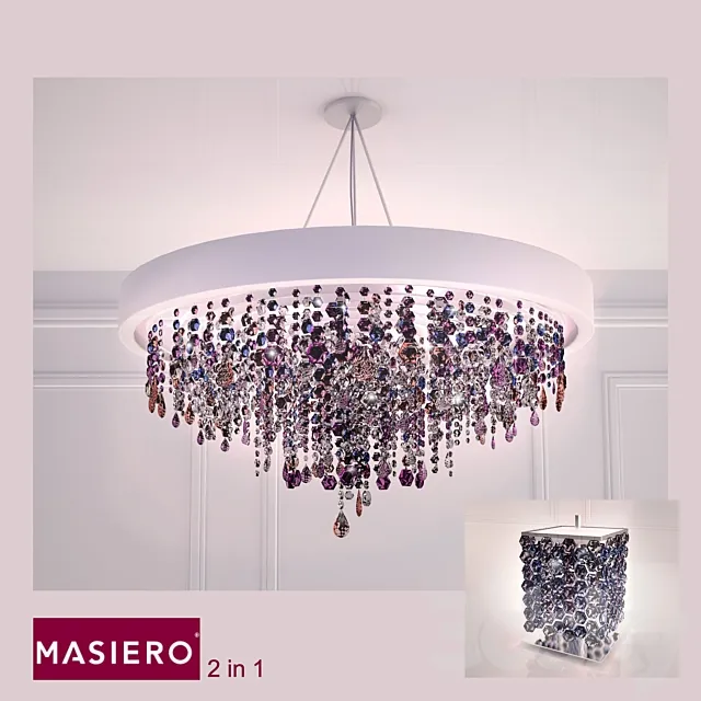 Crystal chandelier Masiero 3DModel