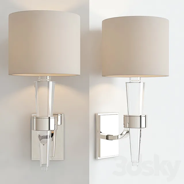 Crystal Cone Sconce - John-Richard 3DModel