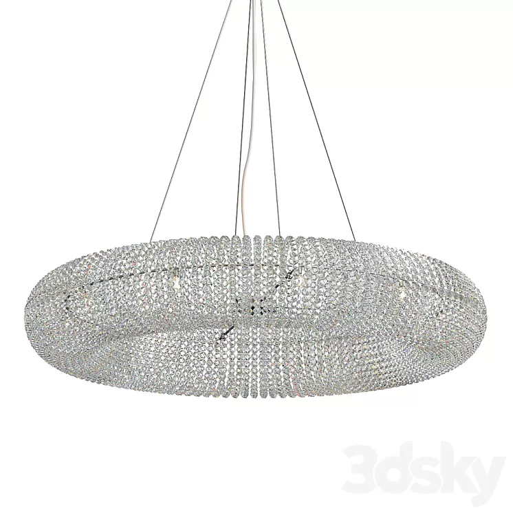 Crystal Halo Chandelier 41 3D Model