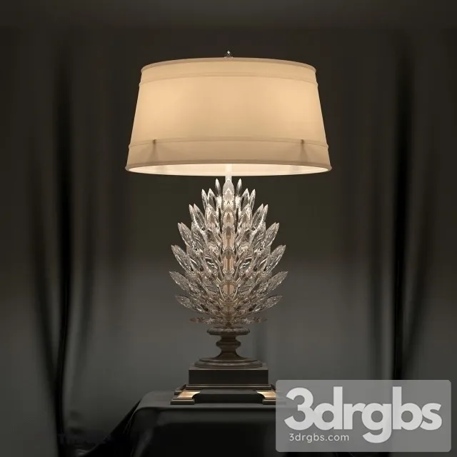 Crystal Laurel Fine Art Lamp 3D Model Free