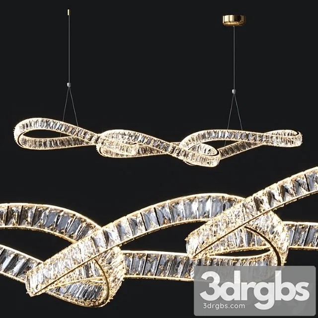 Crystal Linear Chandelier 5 3D Model Free