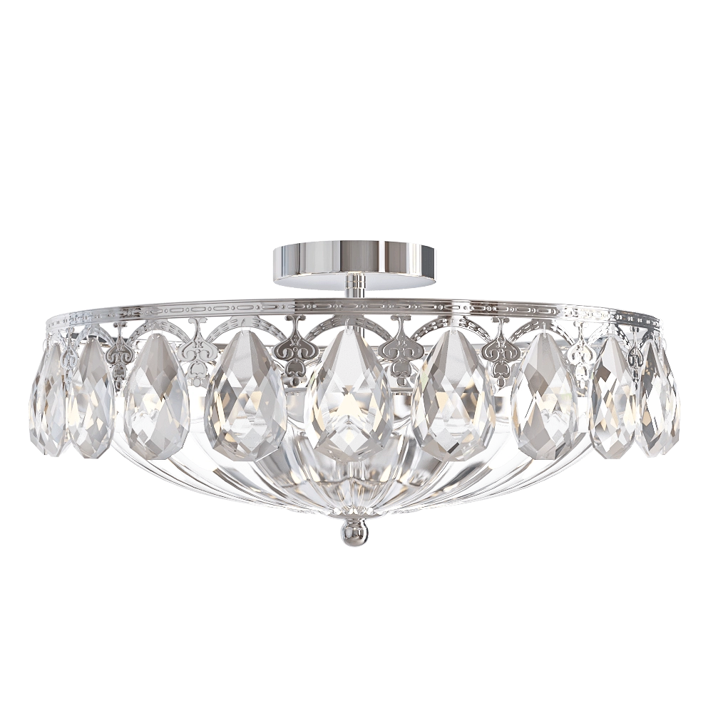 CRYSTAL LUX - Ceiling lamp Canaria PL6 D480 nickel 3D Model