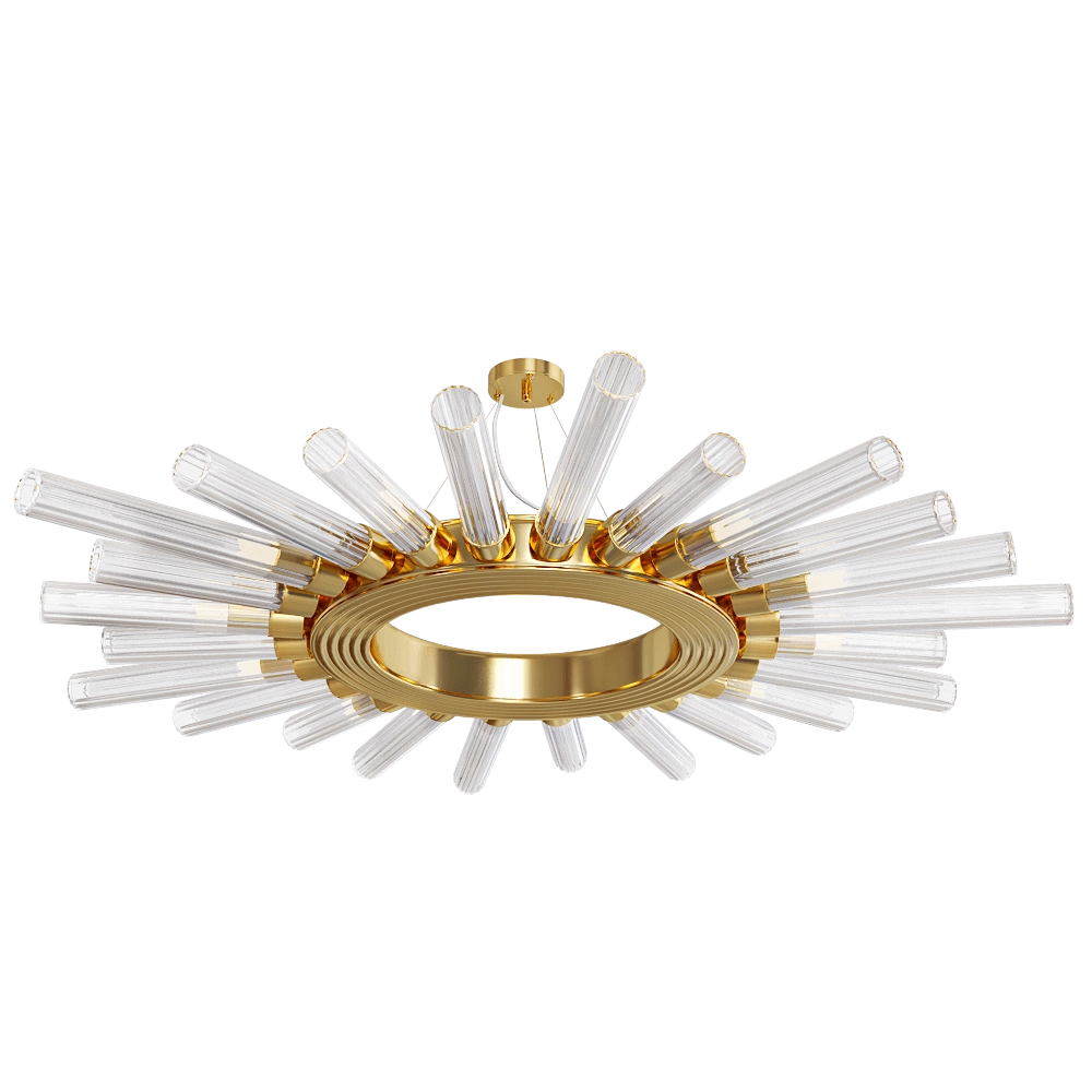 CRYSTAL LUX - Ceiling lamp Fair SP12 gold D800 3D Model