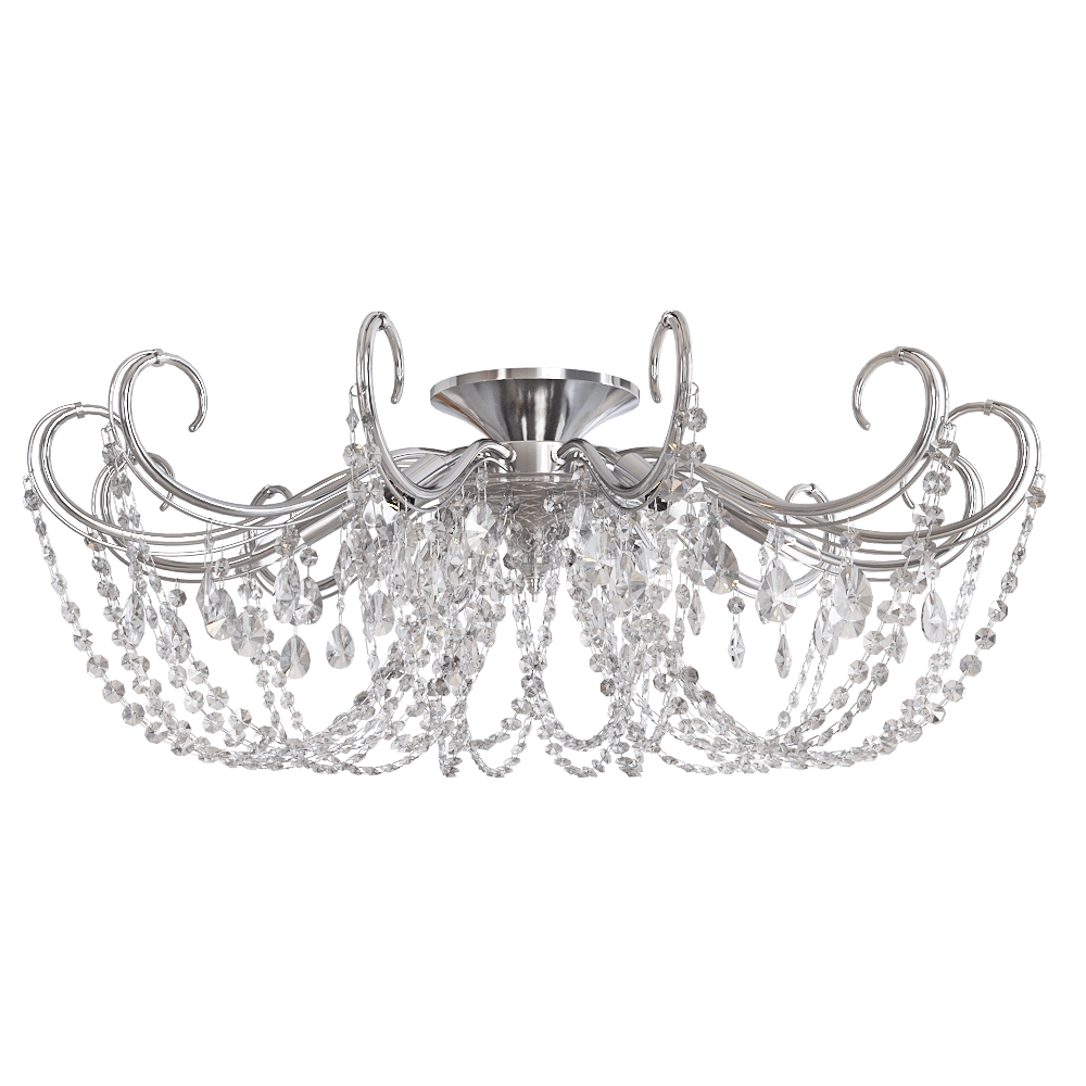 CRYSTAL LUX - Ceiling lamp Imperia PL6 ChromeSmoke 3D Model