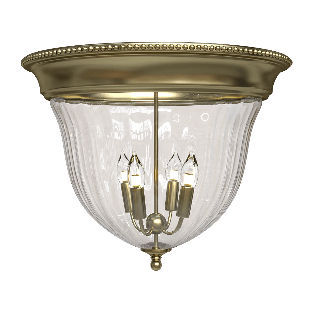 CRYSTAL LUX - Ceiling lamp Jugo PL4 Bronze/Transparente 3D Model