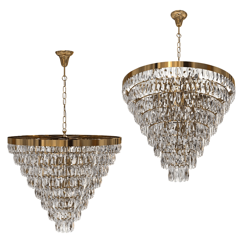 CRYSTAL LUX - Chandelier Abigail SP22 D820 Gold/Transparent 3D Model