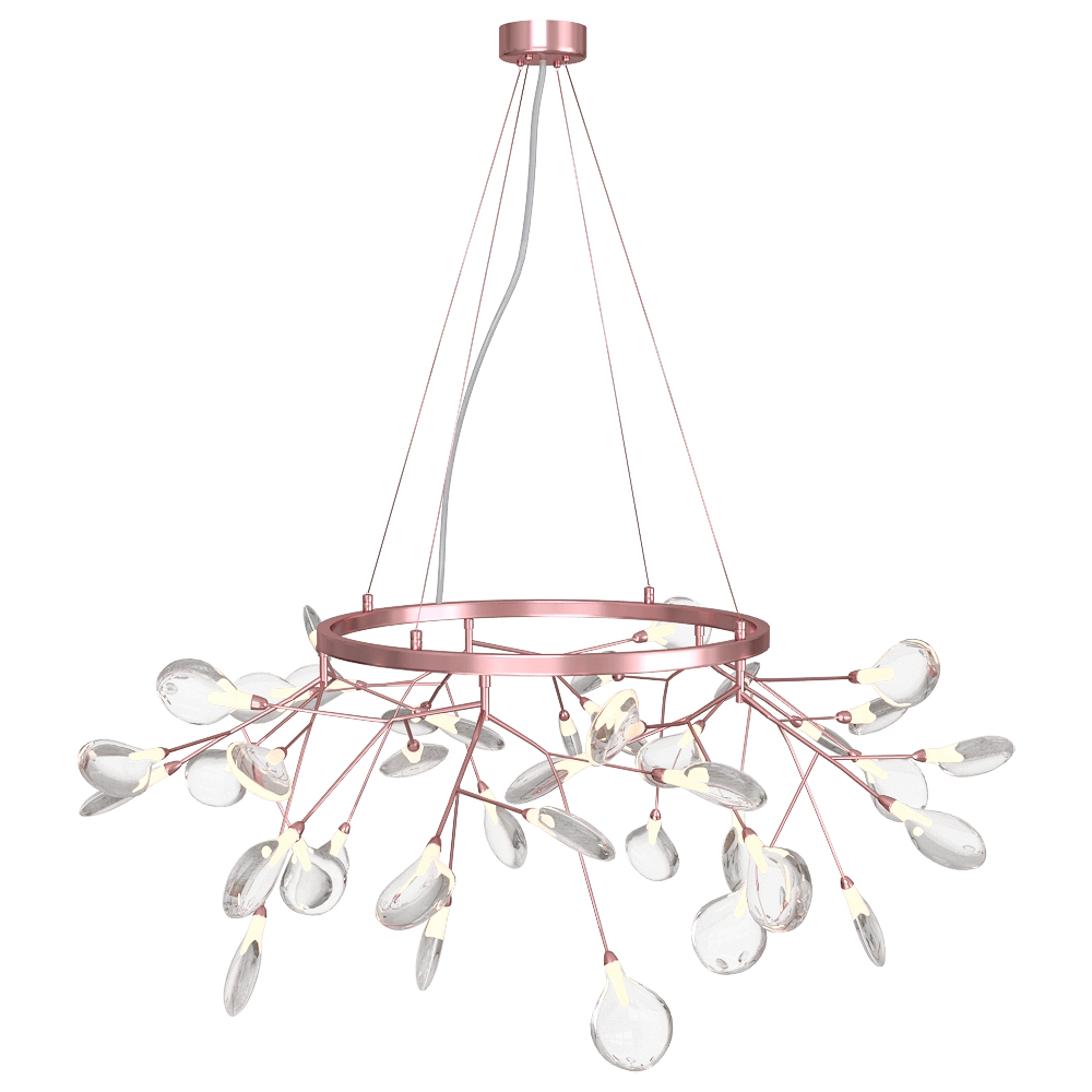 CRYSTAL LUX - Chandelier Evita SP45 D Copper/Transparent 3D Model