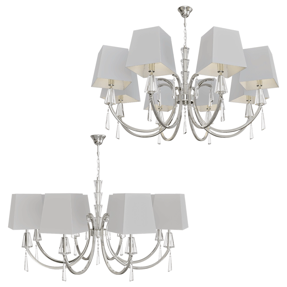CRYSTAL LUX - Chandelier Marsela SP-PL8 Nickel 3D Model