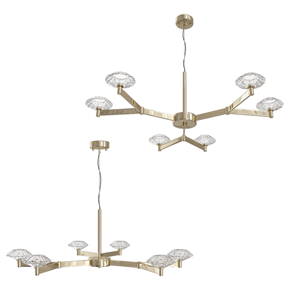 CRYSTAL LUX - Chandelier Rebeca SP10 Gold 3D Model