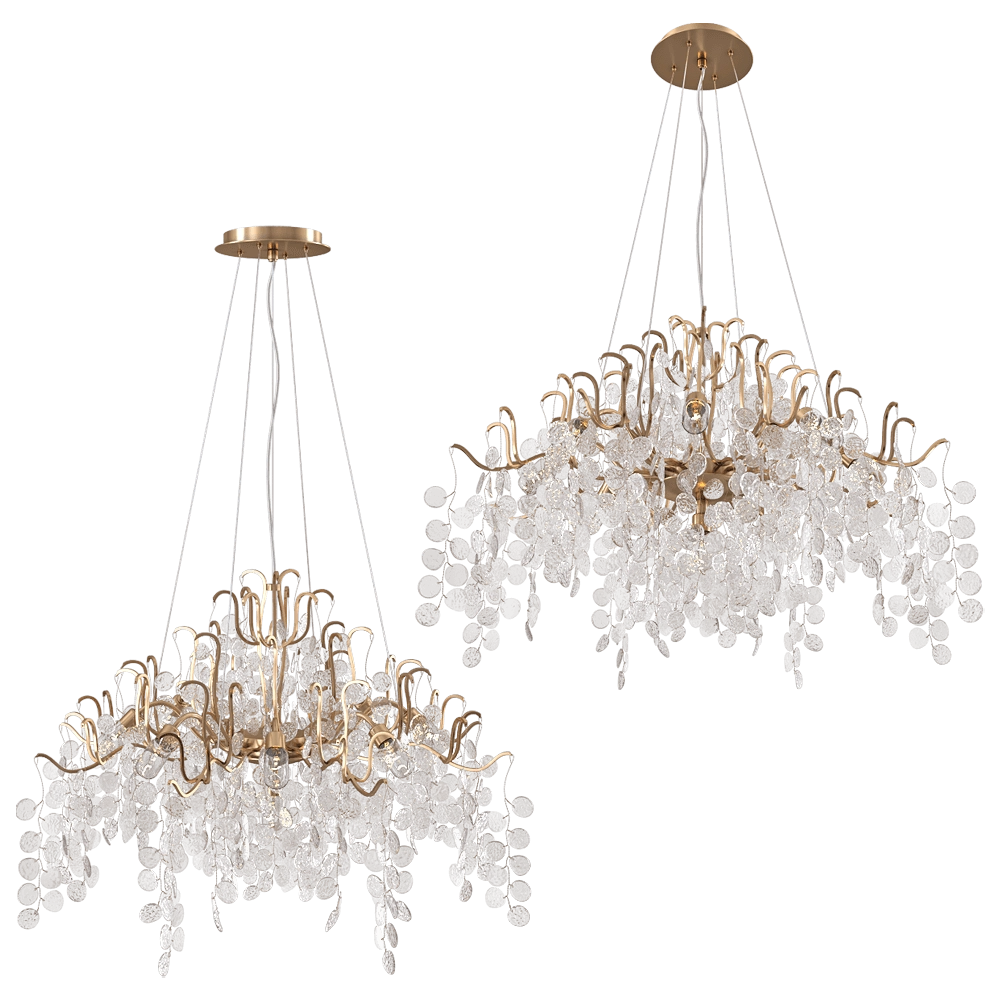 CRYSTAL LUX - Chandelier Tenerife SP9 Gold 3D Model