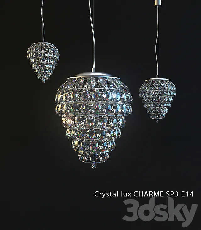crystal lux CHARME SP3 E14 3DModel