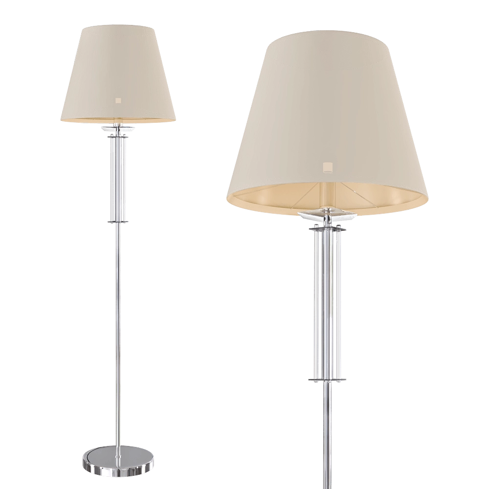 CRYSTAL LUX - Floor lamp Nicolas PT1 Nickel/White 3D Model