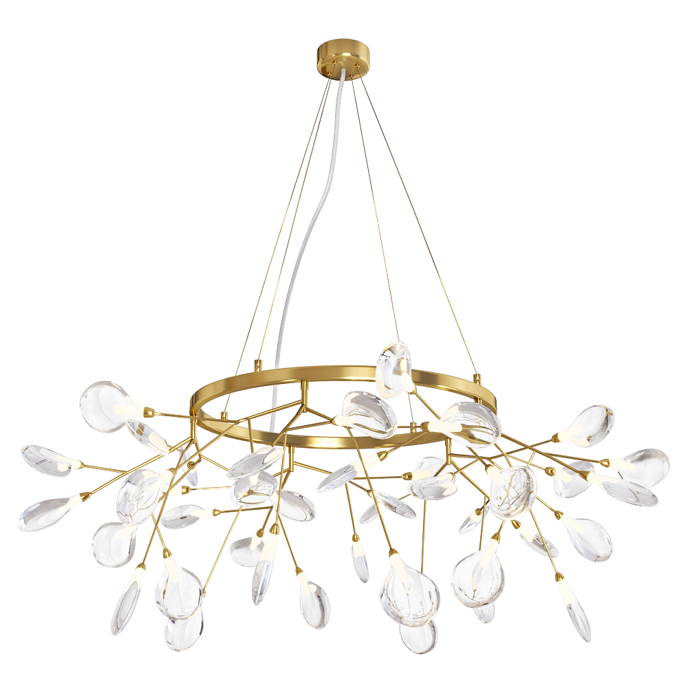 CRYSTAL LUX - Pendant chandelier Evita SP45 D Gold 3D Model
