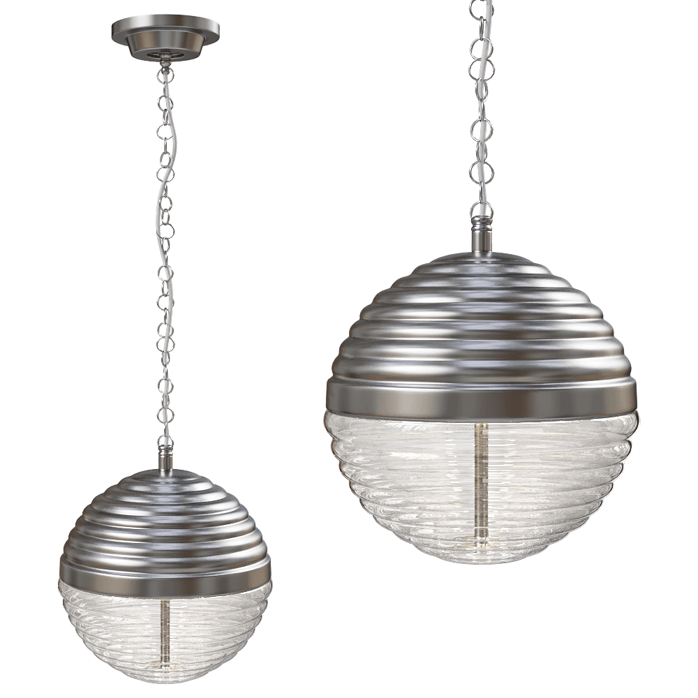 CRYSTAL LUX - Pendant lamp Alberto SP3 Chrome/Transparente 3D Model