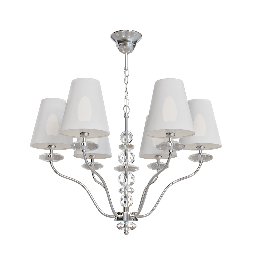 CRYSTAL LUX - Pendant lamp Armando SP6 Chrome 3D Model