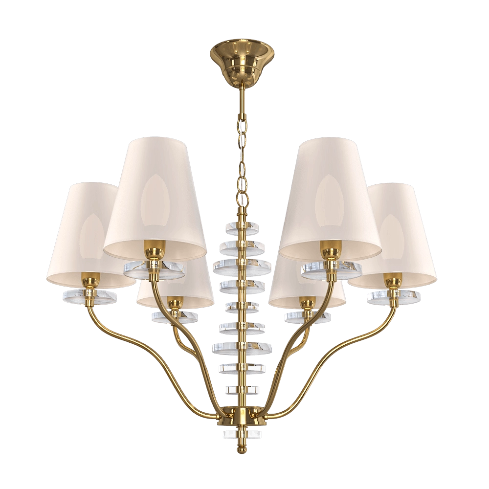 CRYSTAL LUX - Pendant lamp Armando SP6 Gold 3D Model