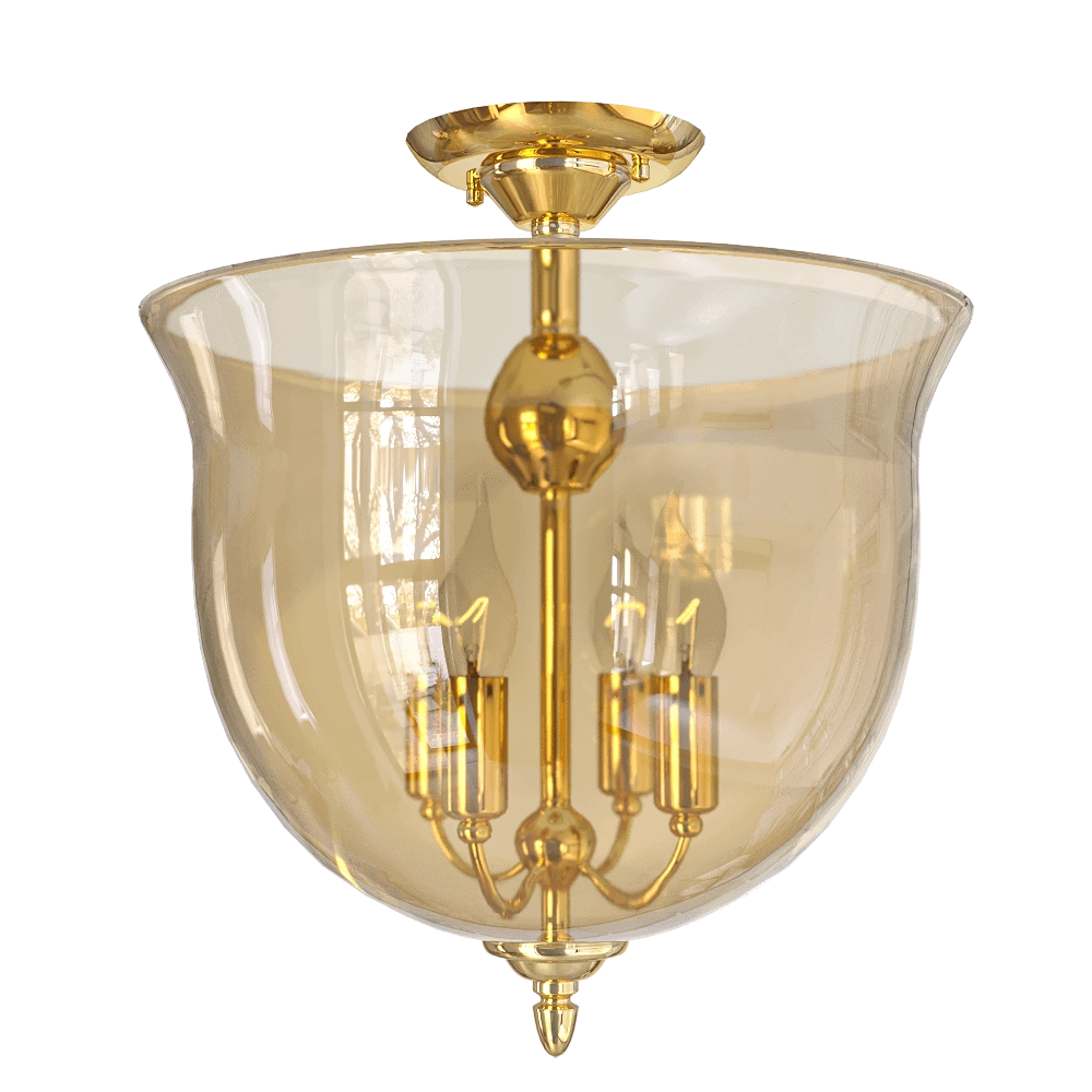 CRYSTAL LUX - Pendant lamp  Atlas SP4 Gold 3D Model