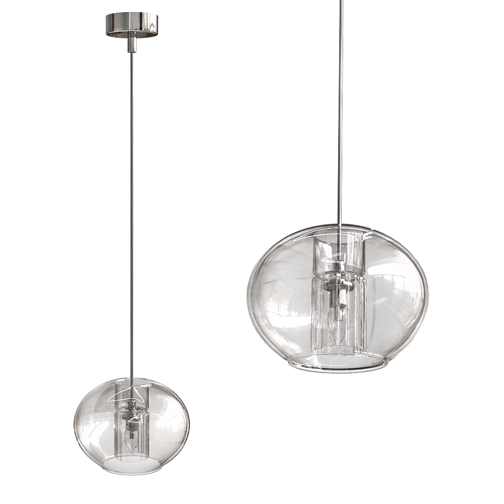 CRYSTAL LUX - Pendant lamp Beleza SP1 E Chrome 3D Model