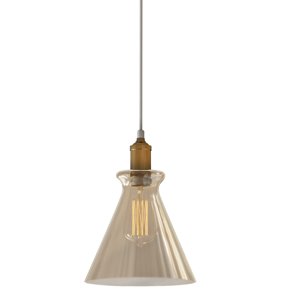 CRYSTAL LUX - Pendant lamp Campanella SP1 Amber 3D Model