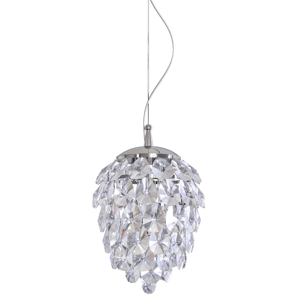 CRYSTAL LUX - Pendant lamp Chrome SP2+2 LED 1 3D Model