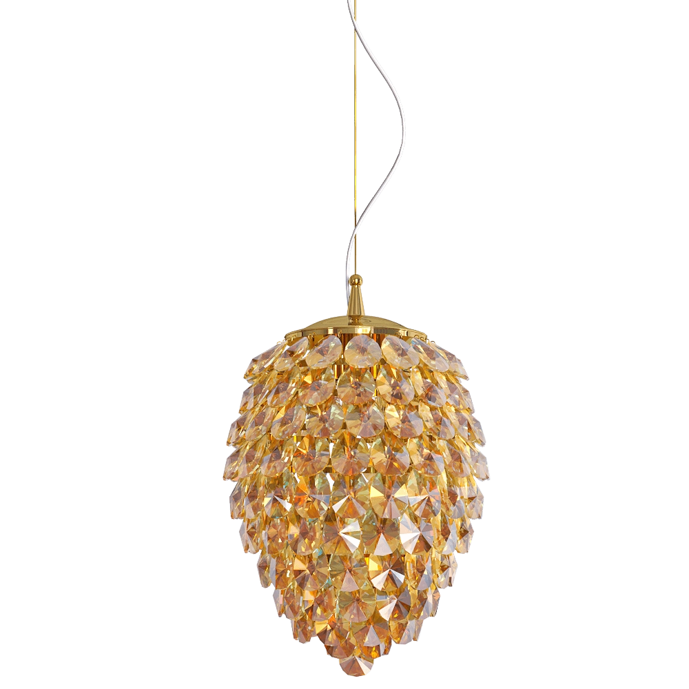 CRYSTAL LUX - Pendant lamp Chrome SP3+3 LED 2 3D Model