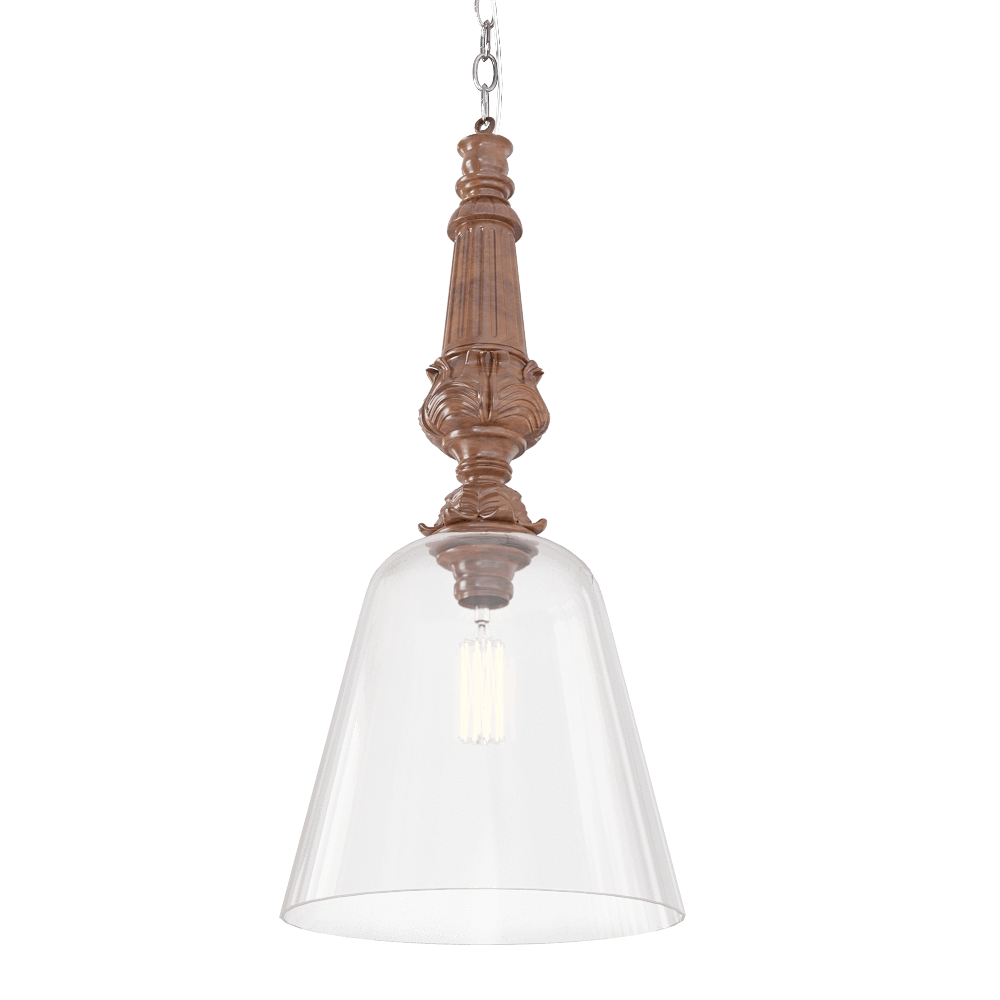 CRYSTAL LUX - Pendant lamp Deco SP1 A Amber 3D Model