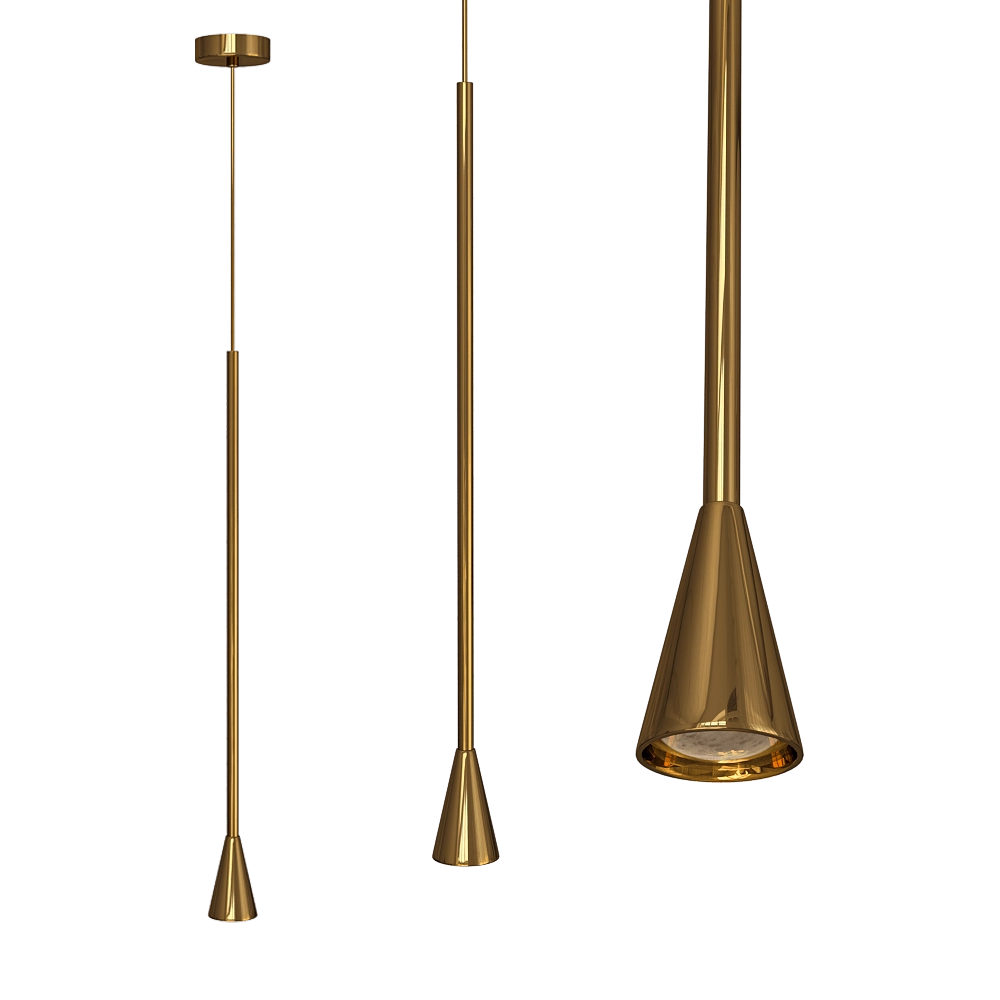 CRYSTAL LUX - Pendant lamp Enero SP1 Brass 3D Model