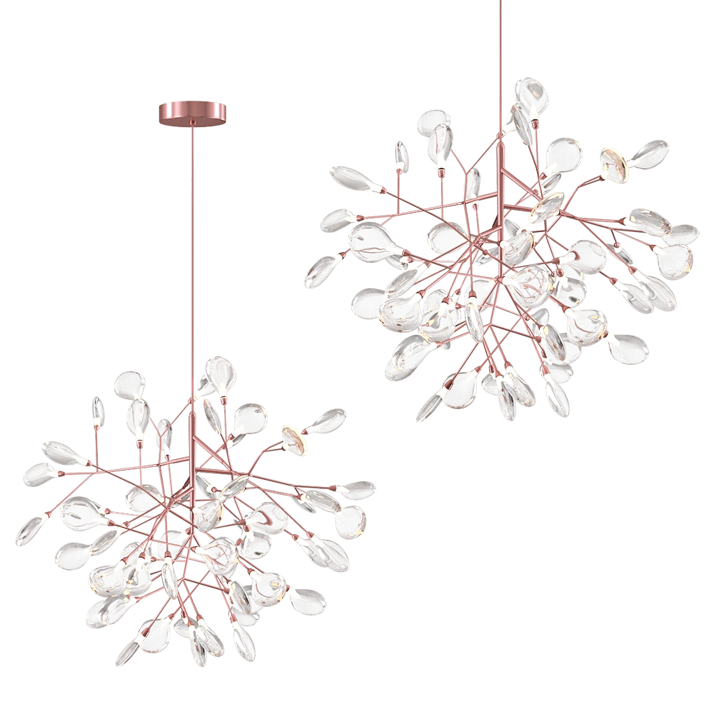 CRYSTAL LUX - Pendant lamp Evita SP36 Copper/Transparent 3D Model