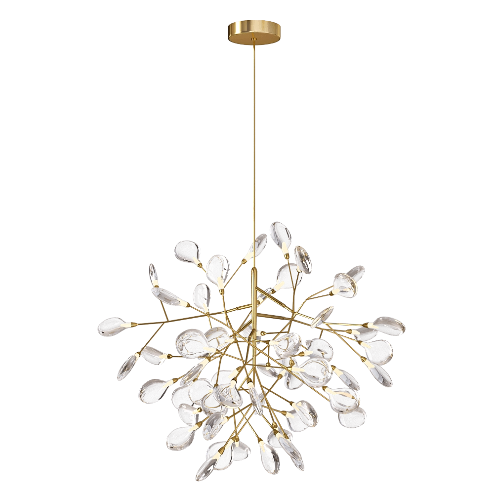 CRYSTAL LUX - Pendant lamp Evita SP36 gold/transparent 3D Model
