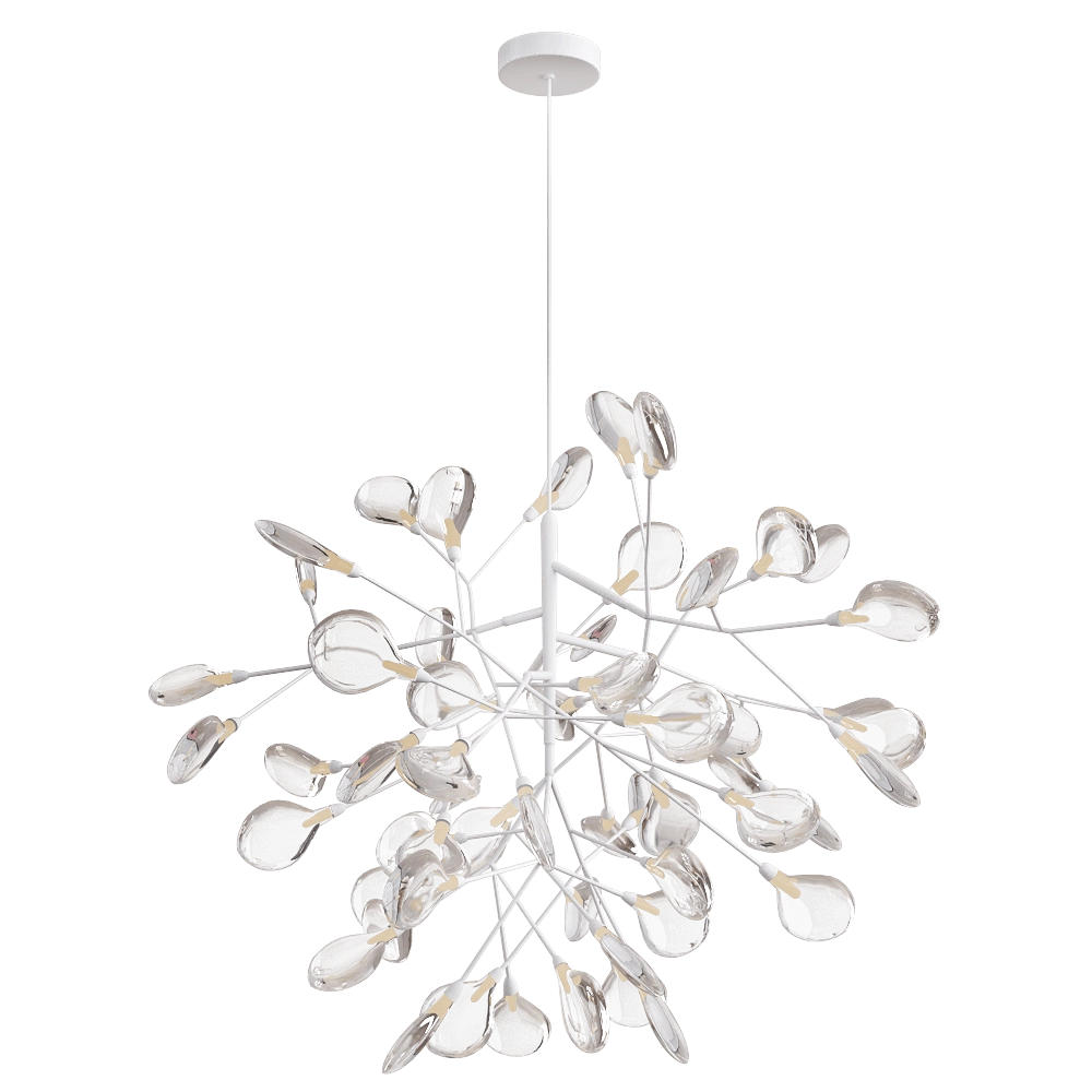 CRYSTAL LUX - Pendant lamp Evita SP63 White Transparent 3D Model