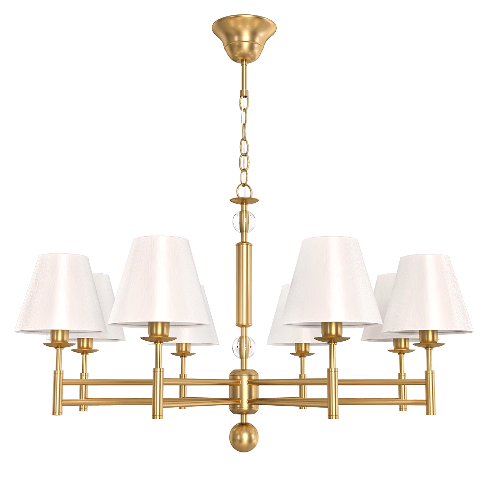 CRYSTAL LUX - Pendant lamp Flavio SP8 gold 3D Model