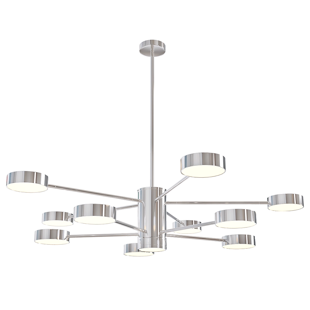 CRYSTAL LUX - Pendant lamp Goracio SP10 D1100 chrome 3D Model
