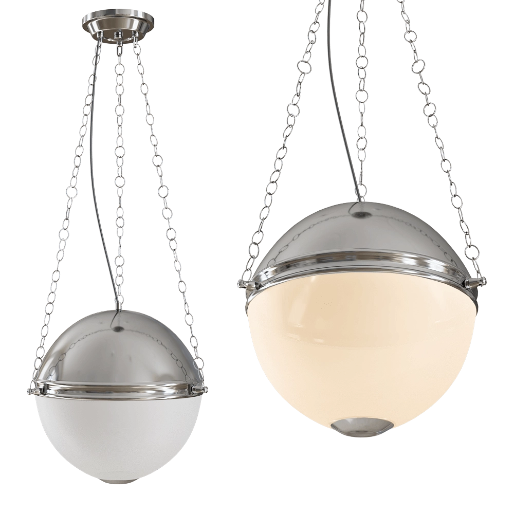 CRYSTAL LUX - Pendant lamp Gustavo SP3 Chrome 3D Model
